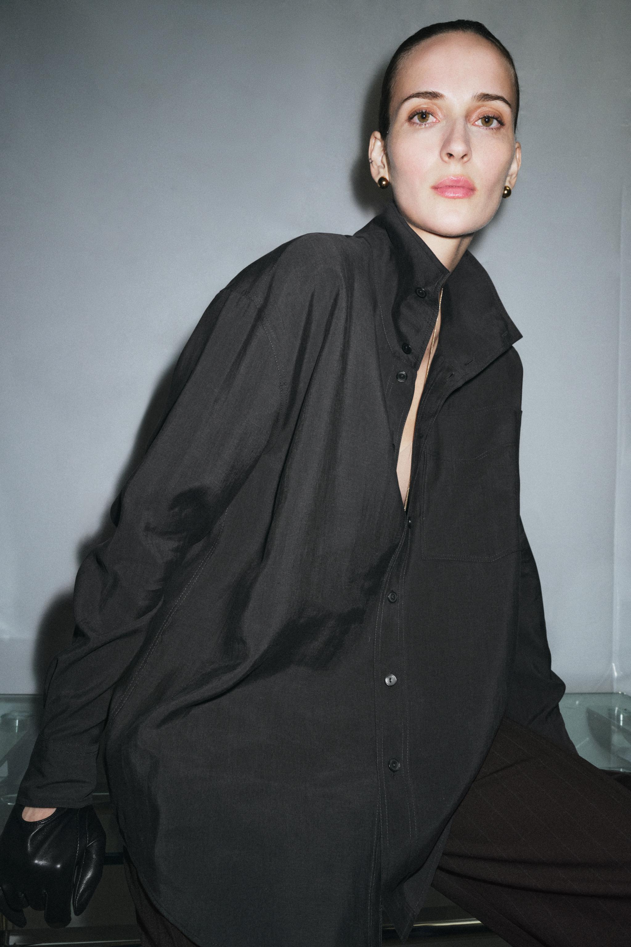 ZW COLLECTION OVERSIZED FLOWY SHIRT